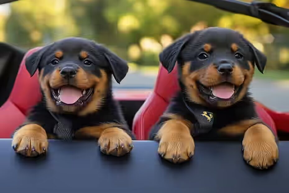 La croissance du Rottweiler : De chiot à adulte