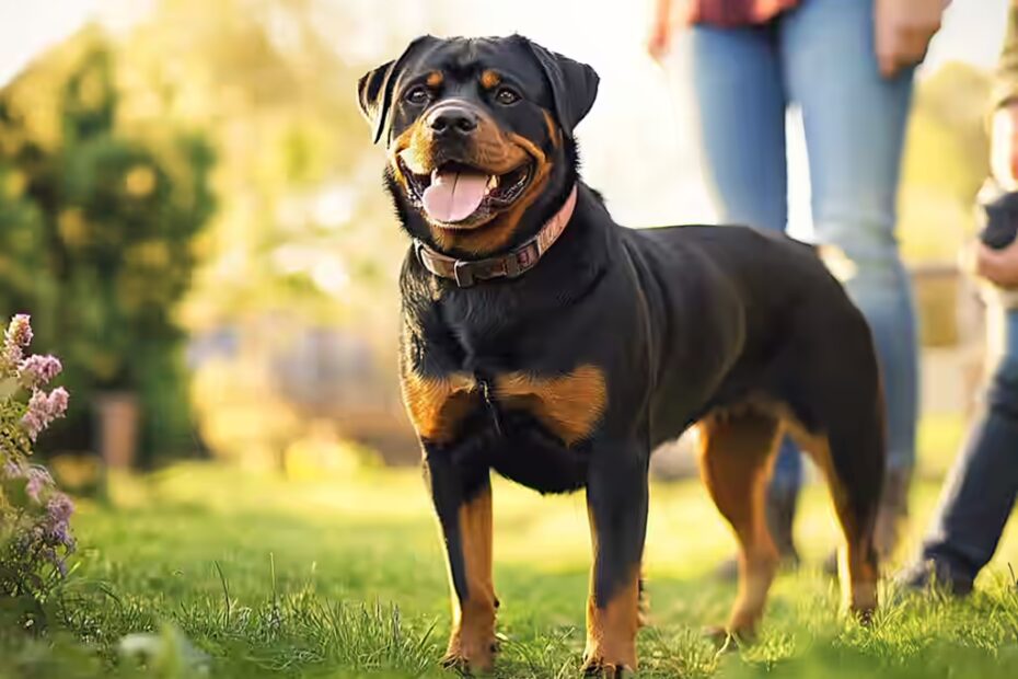 Randonnée avec son Rottweiler